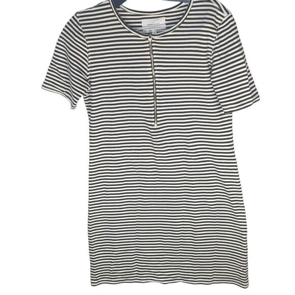 Current/Elliott Leighton Striped Zip Up Dress 1 S Small - Picture 2 of 9